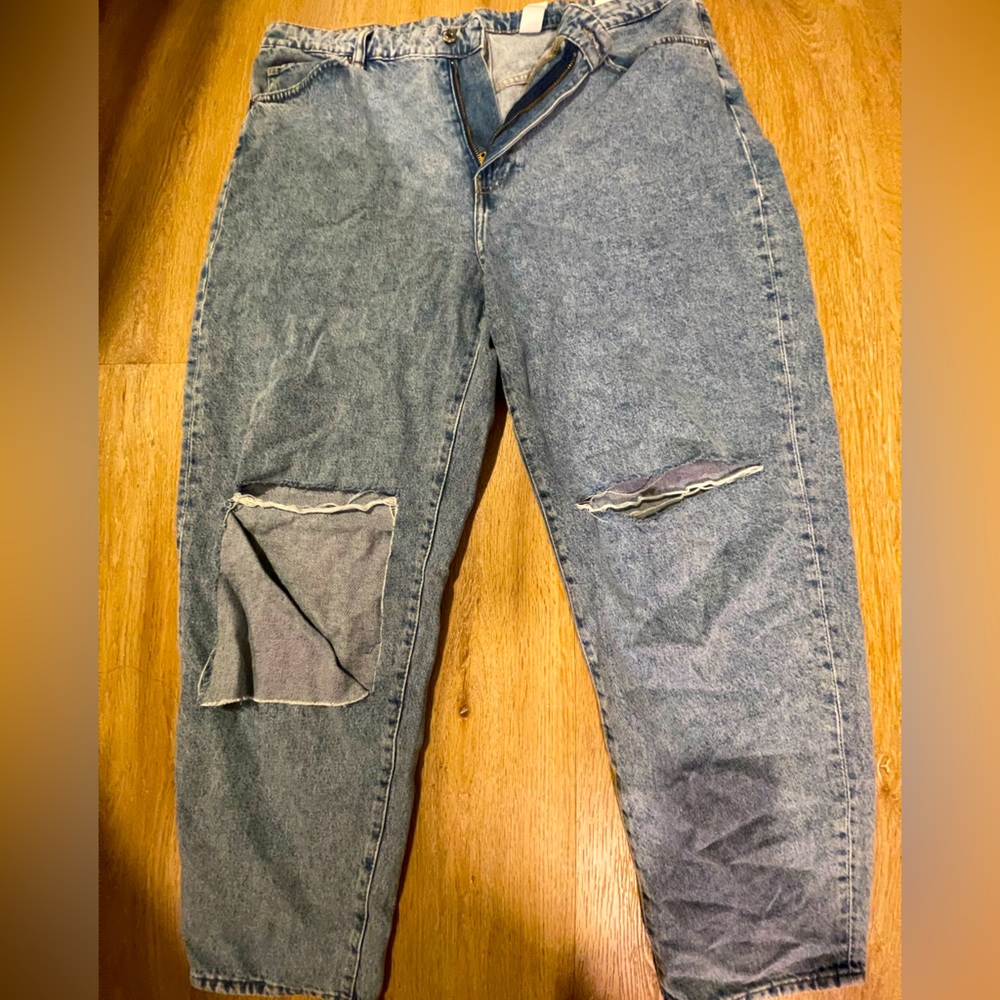 H&M ripped jeans.